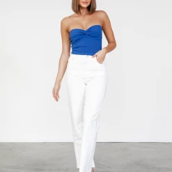 Into Fashions Lee Tube Top (Cobalt)