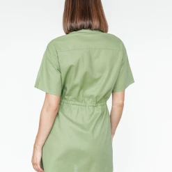 Into Fashion Callan Mini Dress (Green) New Arrivals