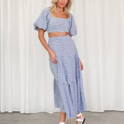 Thanne Sets + Co-ords Noha Maxi Skirt (Navy)