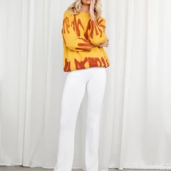 Charcoal PD Tops Ashtyn Knit Jumper (Mustard) 14 Charcoal PD Tops Ashtyn Knit Jumper (Mustard)