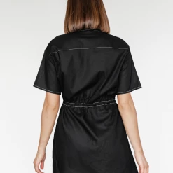 Into Fashion New Arrivals Callan Mini Dress (Black)