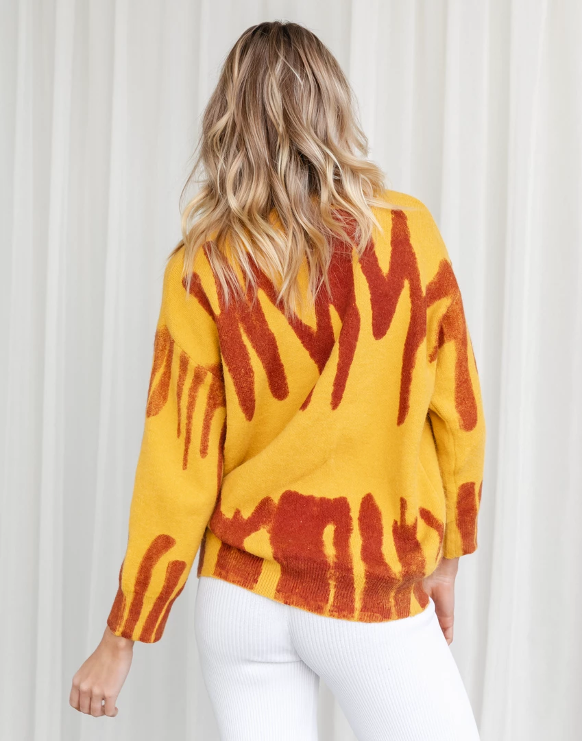 Charcoal PD Tops Ashtyn Knit Jumper (Mustard) 5 Charcoal PD Tops Ashtyn Knit Jumper (Mustard)