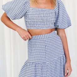 Thanne Sets + Co-ords Noha Top (Navy)