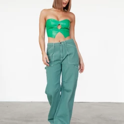 Into Fashions New Arrivals Xavier Corset Top (Green)