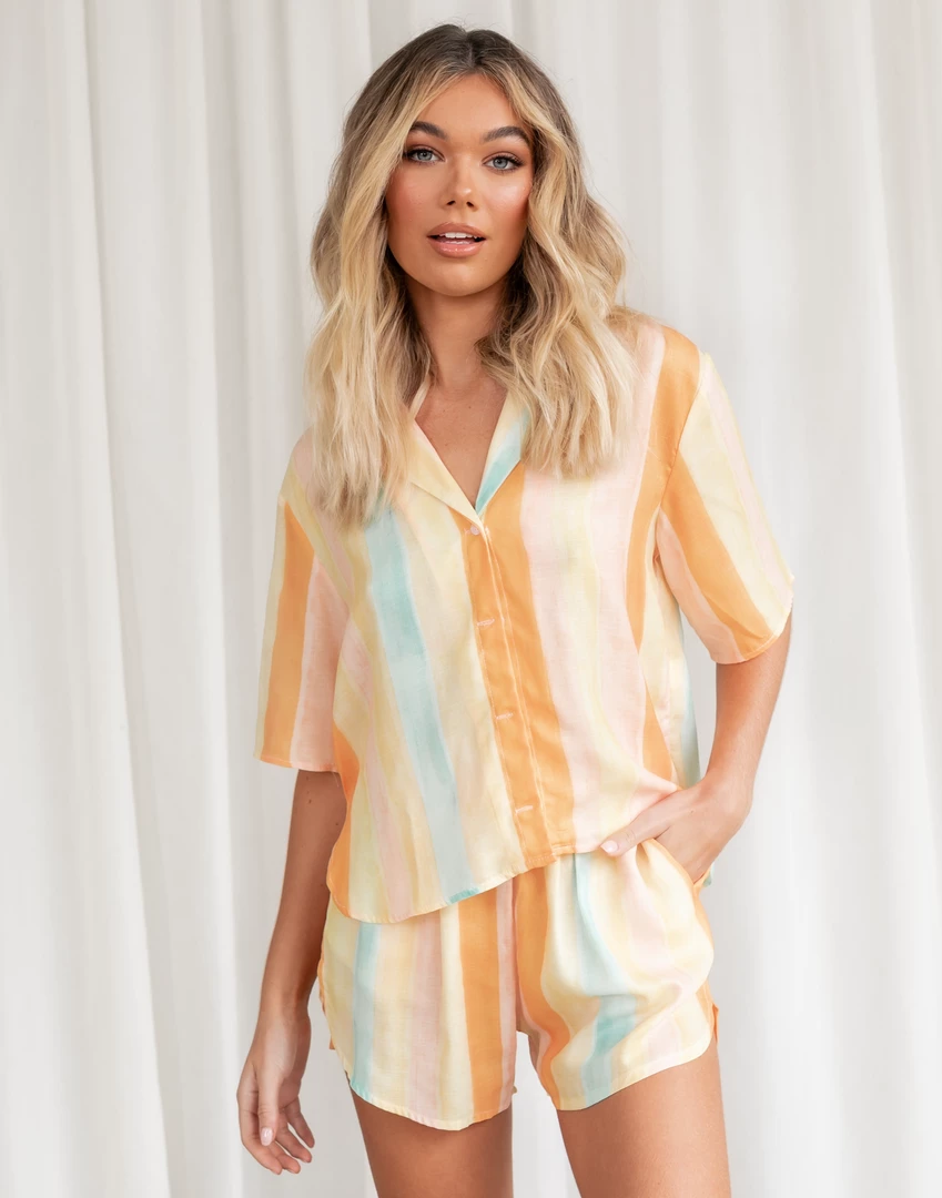 Thanne Sets + Co-ords Afternoon Sun Shirt (Yellow Stripe) 5 Thanne Sets + Co-ords Afternoon Sun Shirt (Yellow Stripe)