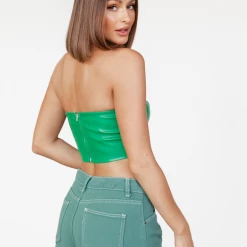 Into Fashions New Arrivals Xavier Corset Top (Green)