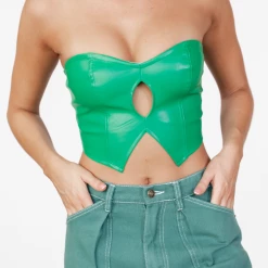 Into Fashions New Arrivals Xavier Corset Top (Green)