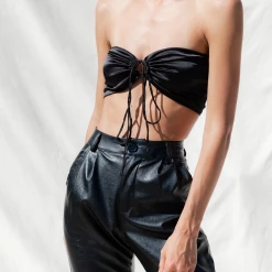 Rumor Melting Hearts Crop Top (Black)