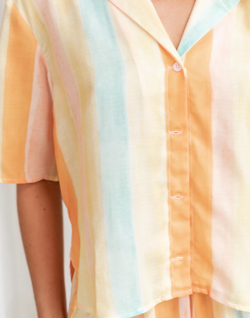 Thanne Sets + Co-ords Afternoon Sun Shirt (Yellow Stripe) 7 Thanne Sets + Co-ords Afternoon Sun Shirt (Yellow Stripe)