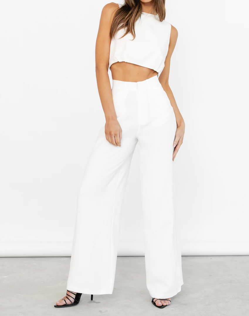Charcoal Clothing Kuta Crop Top (White) 6 Charcoal Clothing Kuta Crop Top (White)