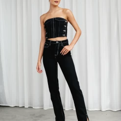 Alabama Jeans (Black) - By Lioness Sets + Co-ords 15 Alabama Jeans (Black) - By Lioness Sets + Co-ords