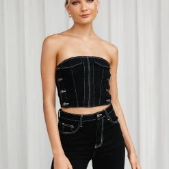 Heavy Metal Tube Top (Black) - By Lioness Sets + Co-ords 15 Heavy Metal Tube Top (Black) - By Lioness Sets + Co-ords