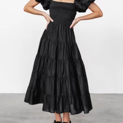 Pink Diamond Hayley Midi Dress (Black)