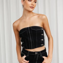 Heavy Metal Tube Top (Black) - By Lioness Sets + Co-ords 17 Heavy Metal Tube Top (Black) - By Lioness Sets + Co-ords