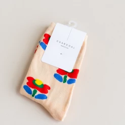 Charcoal Clothing Palmer Socks (Peach)