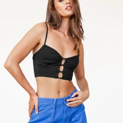 Alive Girl Teagan Crop Top (Black) Tops 10 Alive Girl Teagan Crop Top (Black) Tops