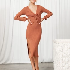 My Girl Lana Midi Dress (Rust) Dresses 10 My Girl Lana Midi Dress (Rust) Dresses