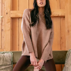 White Closet Carefree Knit Jumper (Brown) Jumpers & Cardigans 10 White Closet Carefree Knit Jumper (Brown) Jumpers & Cardigans