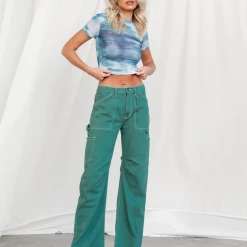 Miami Vice Pants (Green) - By Lioness Bottoms