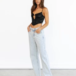 Charcoal Clothing Ellie Corset Top (Black) New Arrivals