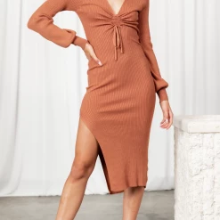 My Girl Lana Midi Dress (Rust) Dresses 14 My Girl Lana Midi Dress (Rust) Dresses