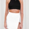 Charcoal Clothing So Wild Mini Skirt (White) Bottoms