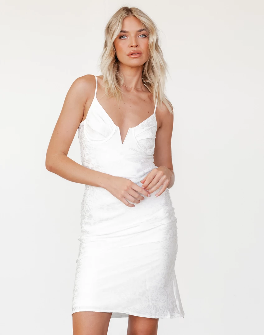 Reverse Dresses Brylee Midi Dress (White) 3 Reverse Dresses Brylee Midi Dress (White)