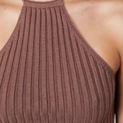 Rumor Tops Kaisha Crop Top (Brown)