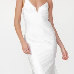 Reverse Dresses Brylee Midi Dress (White)