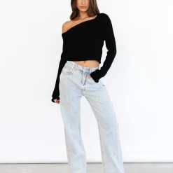 Pink Diamond Aries Long Sleeve Top (Black) New Arrivals