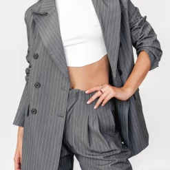 Pink Diamond Ivy Blazer (Grey)