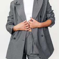 Pink Diamond Ivy Blazer (Grey)