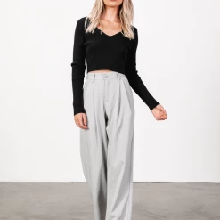Into Fashion Leigh Pants (Grey) Bottoms 9 Into Fashion Leigh Pants (Grey) Bottoms