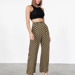Thanne Ashton Pants (Brown Check) New Arrivals