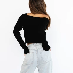 Pink Diamond Aries Long Sleeve Top (Black) New Arrivals