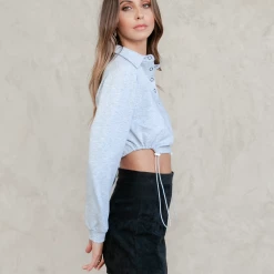 Pink Diamond Tops Simone Top (Grey)