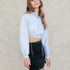 Pink Diamond Tops Simone Top (Grey)