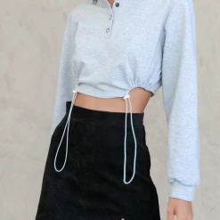 Pink Diamond Tops Simone Top (Grey)