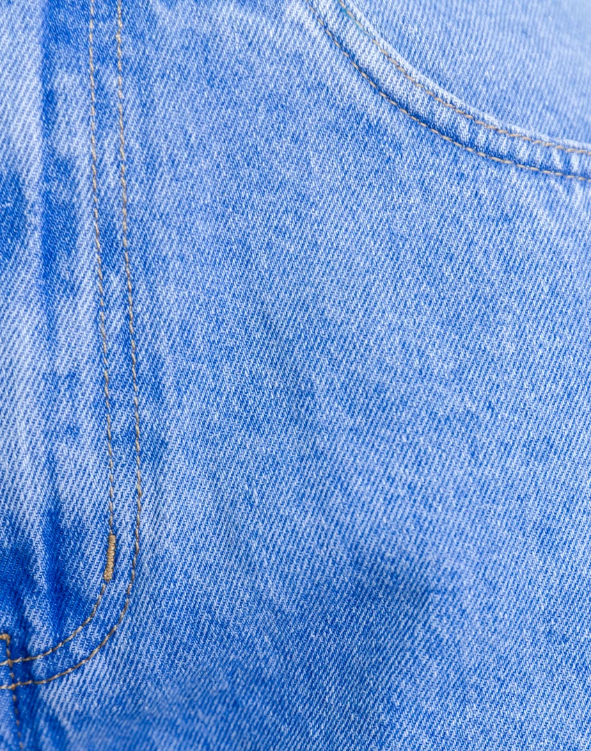 Country Denim Heart Line Denim Shorts (Mid Blue) Bottoms 8 Country Denim Heart Line Denim Shorts (Mid Blue) Bottoms