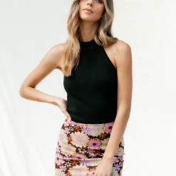 Pink Diamond Tora Top (Black)