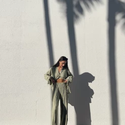 Charcoal Clothing New Arrivals Sweet Serenity Pants (Sage)