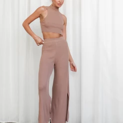 Thanne Sets + Co-ords Temporary Love Pants (Brown)