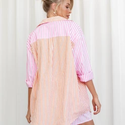 Thanne Sets + Co-ords Holiday Abroad Shirt (Pink)
