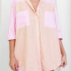 Thanne Sets + Co-ords Holiday Abroad Shirt (Pink)