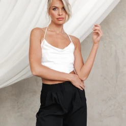 Luvalot Lulu Crop Top (White) Tops