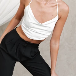 Luvalot Lulu Crop Top (White) Tops