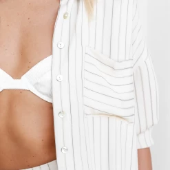 Mint Vanilla Sets + Co-ords Set The Tone Shirt (Beige)