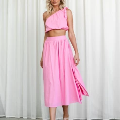 Pink Diamond Paxton Crop Top (Pink)