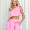 Pink Diamond Paxton Crop Top (Pink)