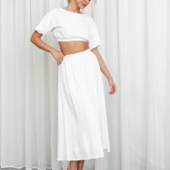 Pink Diamond Roselle Top (White)